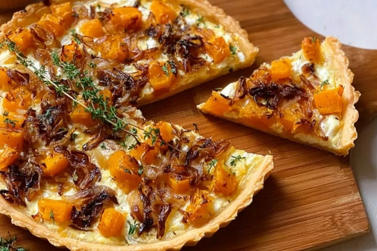 Butternut Squash Caramelized Onion Tart