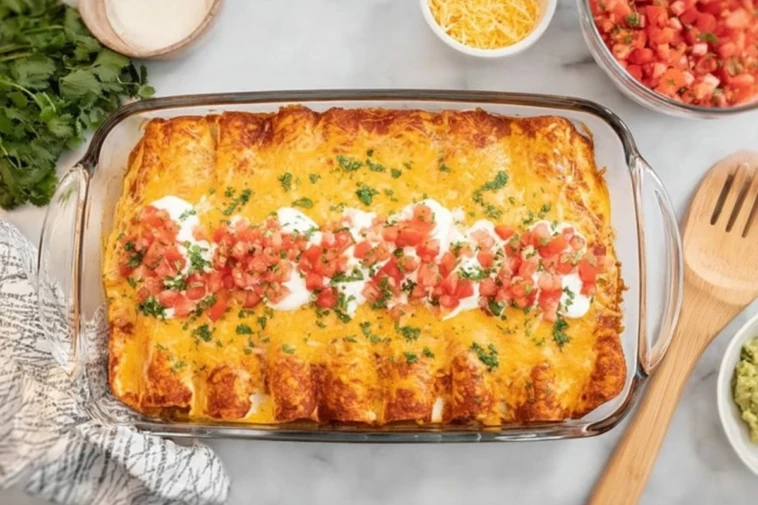 Cream Cheese Chicken Enchiladas