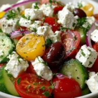 Greek Cottage Cheese Salad