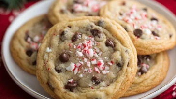 Peppermint Chocolate Chip Cookies