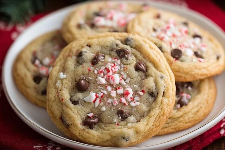 Peppermint Chocolate Chip Cookies