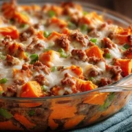 Sweet Potato and Sausage Casserole