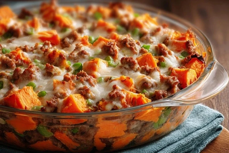 Sweet Potato and Sausage Casserole