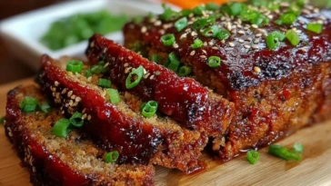 Sweet & Spicy Korean BBQ Meatloaf