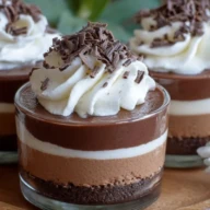 Triple Chocolate Mousse Cups