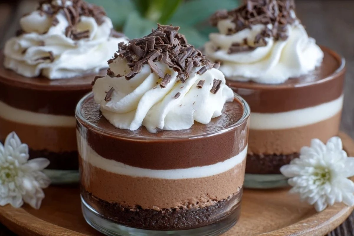 Triple Chocolate Mousse Cups