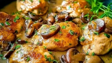 Slow Cooker Chicken Marsala Delight