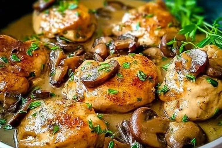 Slow Cooker Chicken Marsala Delight