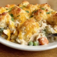 Yummy Chicken and Biscuit Cobbler