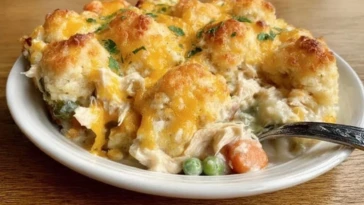 Yummy Chicken and Biscuit Cobbler