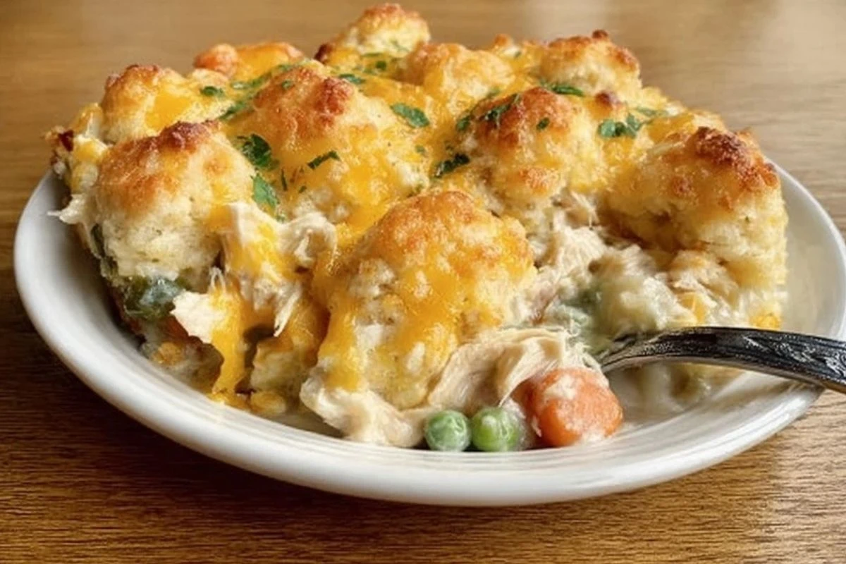 Yummy Chicken and Biscuit Cobbler