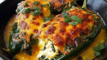 Baked Chili Rellenos Cheese
