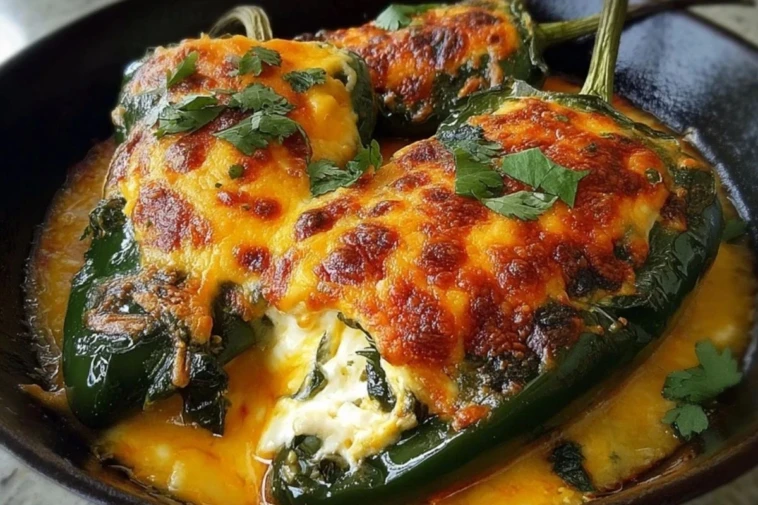 Baked Chili Rellenos Cheese