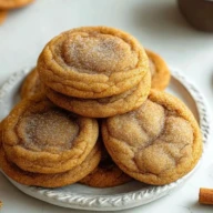 Brown Butter Pumpkin Snickerdoodle Cookies