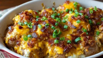 Cheesy Mississippi Mud Potatoes