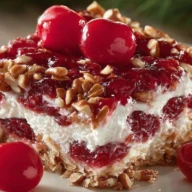 Cherry Pretzel Squares