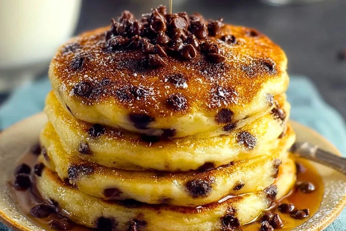 Chocolate Chip Pancakes Morning