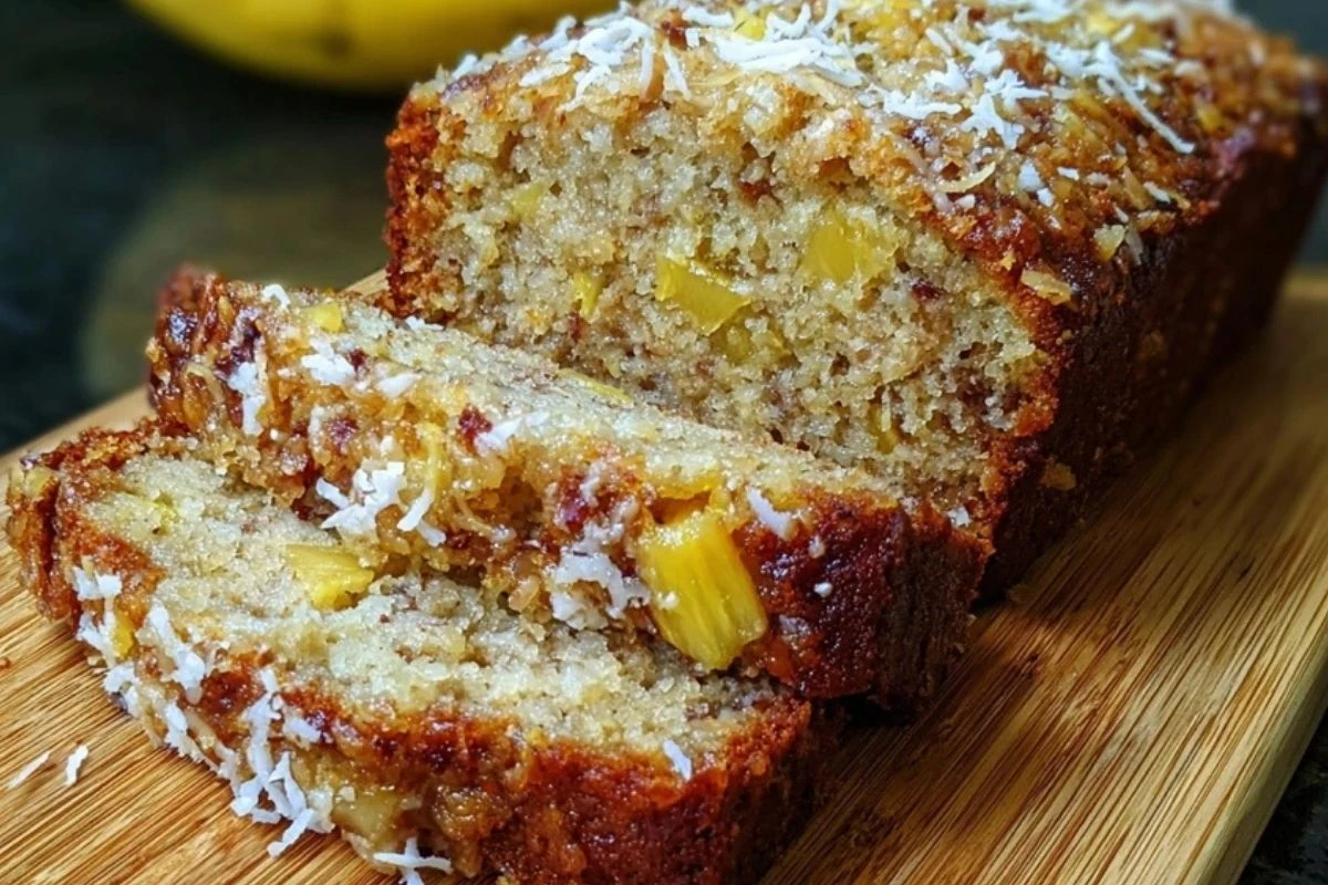 Coconut Pineapple Banana Bread