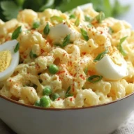 Creamy Deviled Egg Macaroni Salad