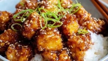 Crispy Honey Garlic Tofu