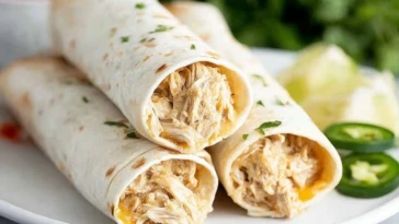 Crockpot Chicken Taquitos
