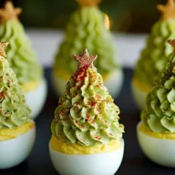 Deviled Egg Christmas Trees