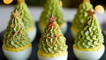 Deviled Egg Christmas Trees