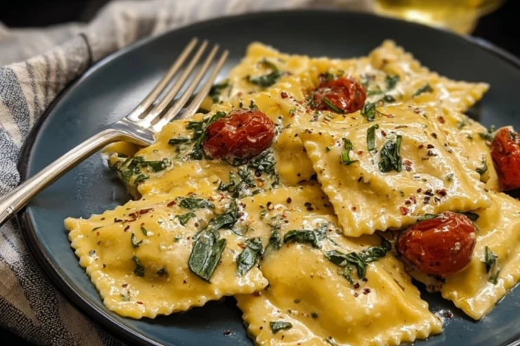 Dreamy Creamy Tuscan Ravioli