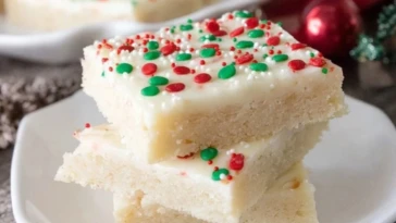 Christmas Sugar Cookie Bars