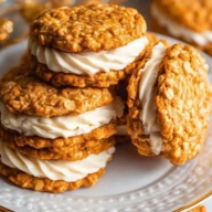 Easy Spiced Eggnog Oatmeal Cream Pies