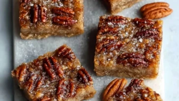 Irresistible Paleo Pecan Pie Bars