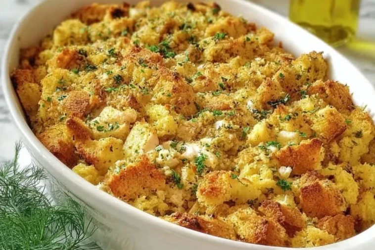 Mouthwatering Chicken And Stuffing Casserole
