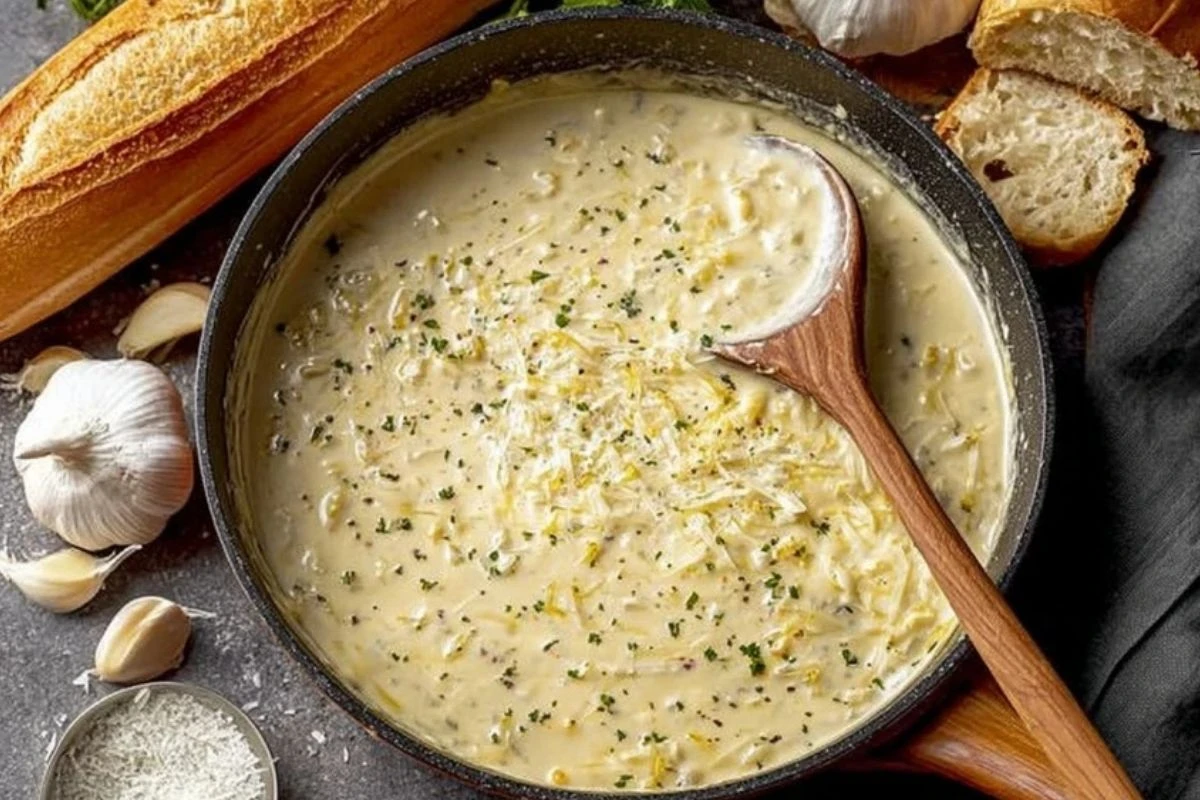 One Pot Garlic Parmesan Sauce