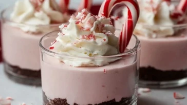 Peppermint Cheesecake Mousse Cups