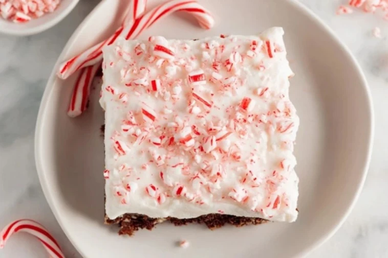 Peppermint Poke Cake