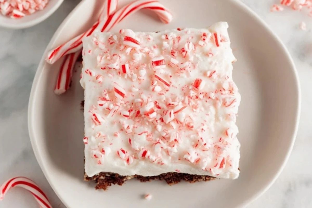 Peppermint Poke Cake