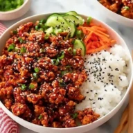 Protein Firecracker Ground Chicken Bowls