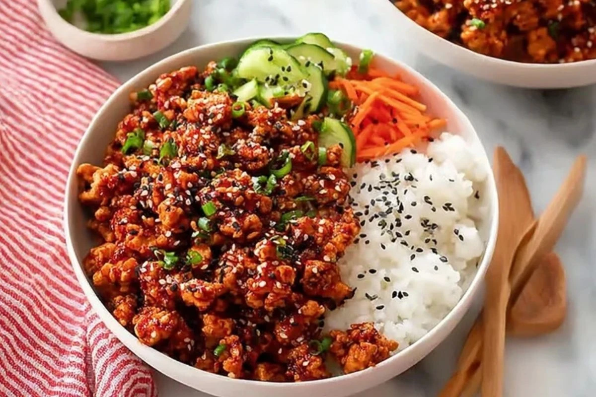 Protein Firecracker Ground Chicken Bowls