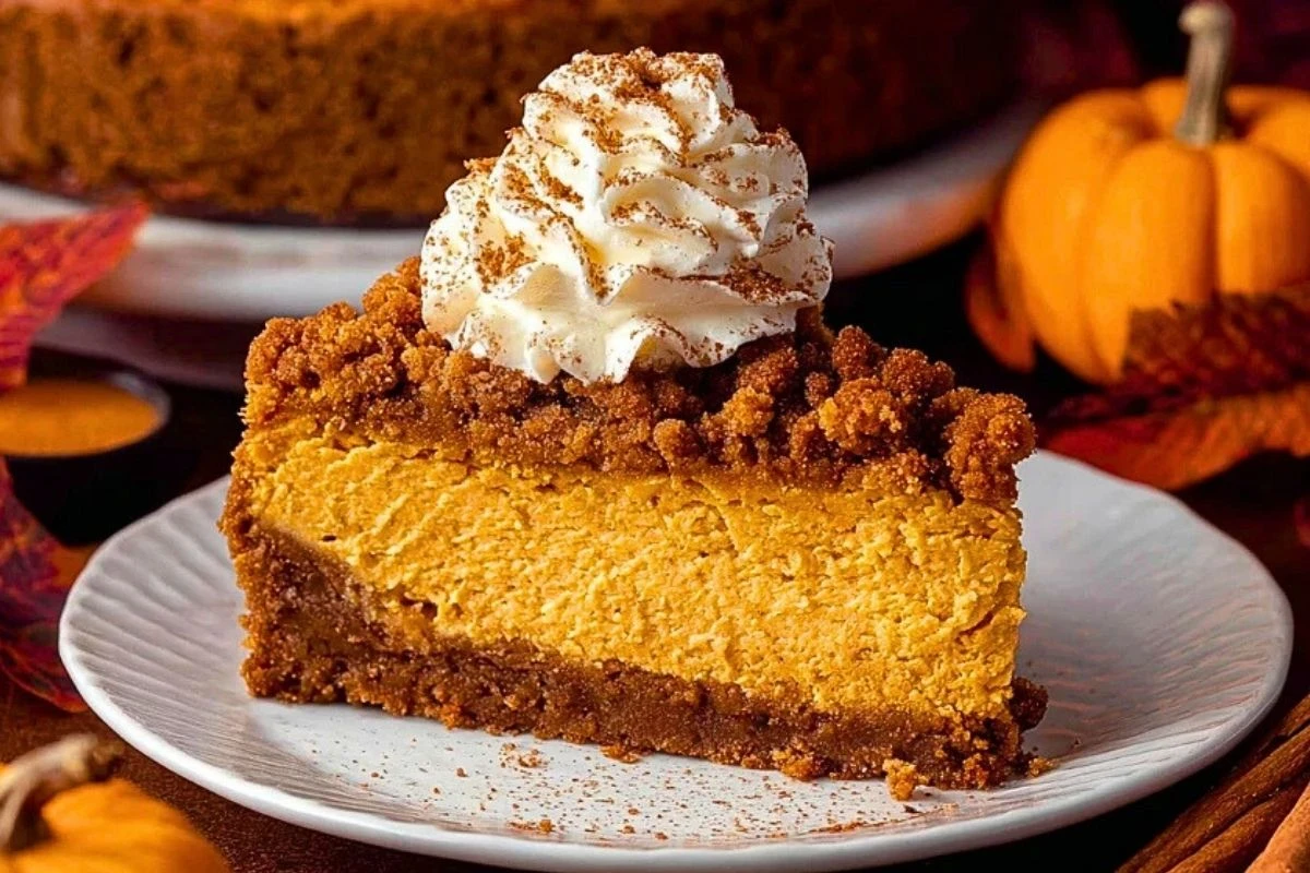 Pumpkin Streusel Cheesecake
