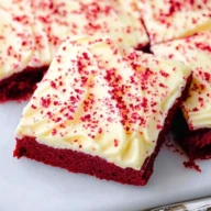 Red Velvet Cookie Bars