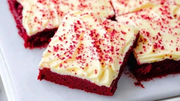 Red Velvet Cookie Bars
