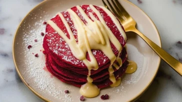 Red Velvet Pancakes