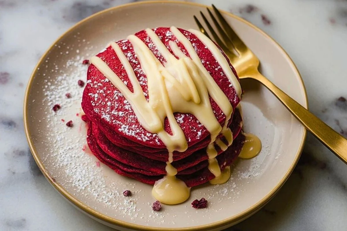 Red Velvet Pancakes