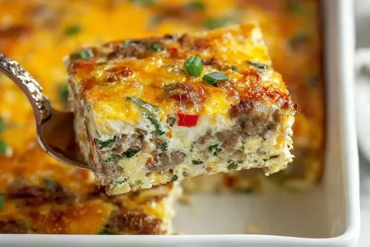 Sausage, Egg and Hash Brown Breakfast Casserole