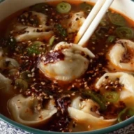 Spicy Dumpling Soup