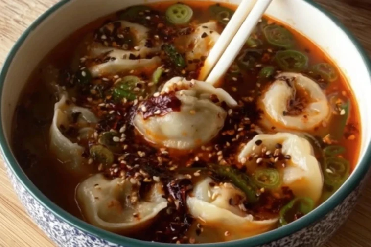 Spicy Dumpling Soup