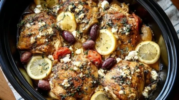 Best Crockpot Greek Chicken