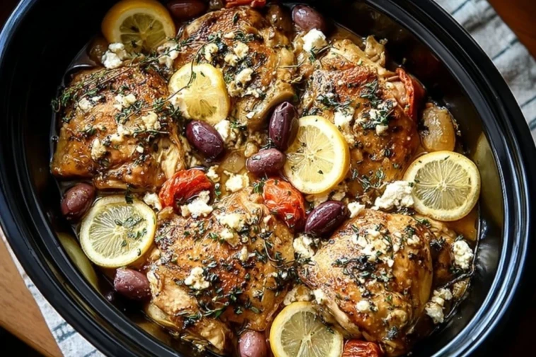 Best Crockpot Greek Chicken