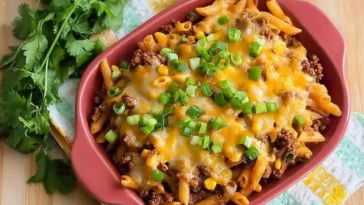 Baked Taco Pasta