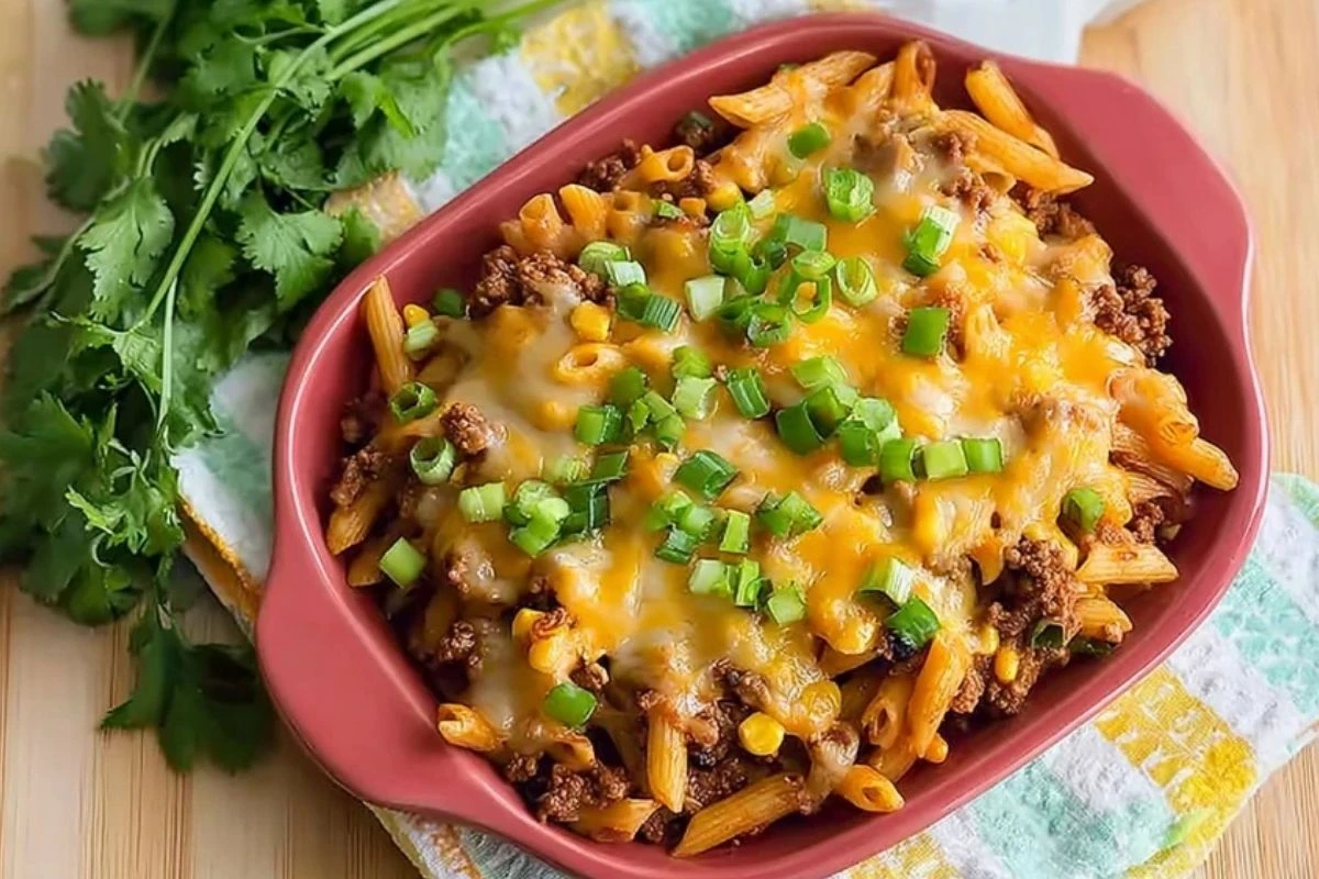 Baked Taco Pasta